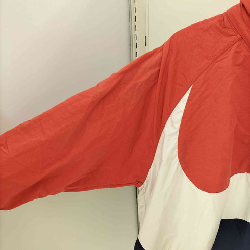 ナイキ NIKE スウッシュ刺繍 トリコロール ナイロン ANORAK JACKET アノラックジャケット メンズ import:M