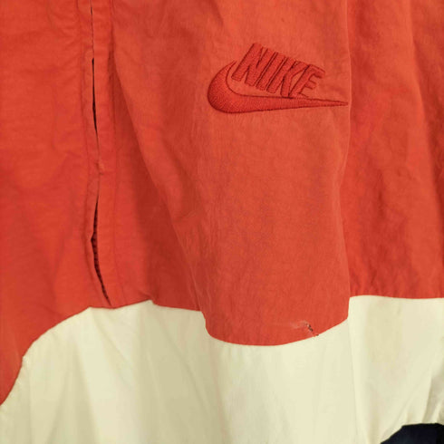 ナイキ NIKE スウッシュ刺繍 トリコロール ナイロン ANORAK JACKET アノラックジャケット メンズ import:M