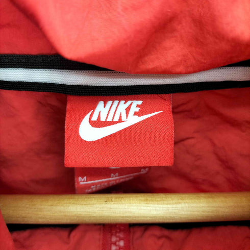 ナイキ NIKE スウッシュ刺繍 トリコロール ナイロン ANORAK JACKET アノラックジャケット メンズ import:M