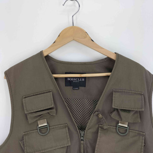 BOSS CLUB ジップアップ フィッシング ベスト メンズ import:L