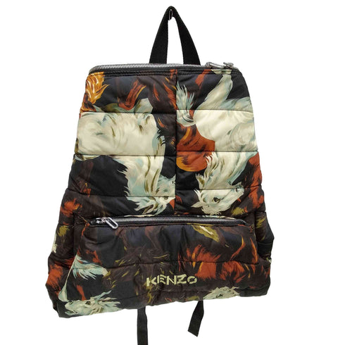 ケンゾー KENZO 21AW Kenzomania 2WAY 総柄 ホース 馬 プリント キルト パデット バックパック リュック メンズ
