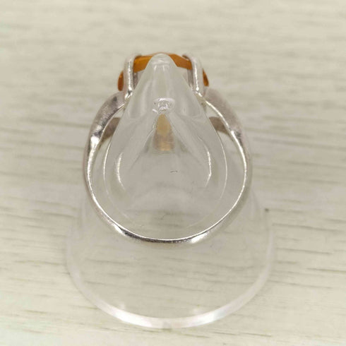 シルバー刻印 ストーンリング レディース 11号