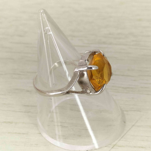 シルバー刻印 ストーンリング レディース 11号