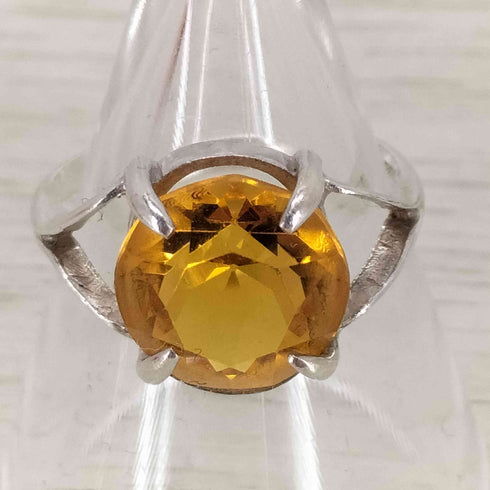 シルバー刻印 ストーンリング レディース 11号