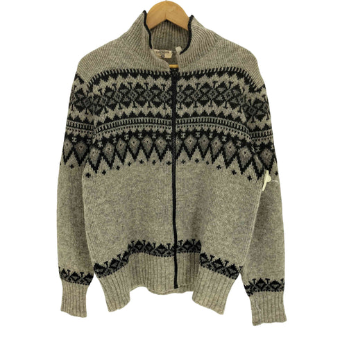 ORIGINAL SCANDINAVIAN DESIGN ジップアップ カーディガン ノルディック柄 メンズ import:M