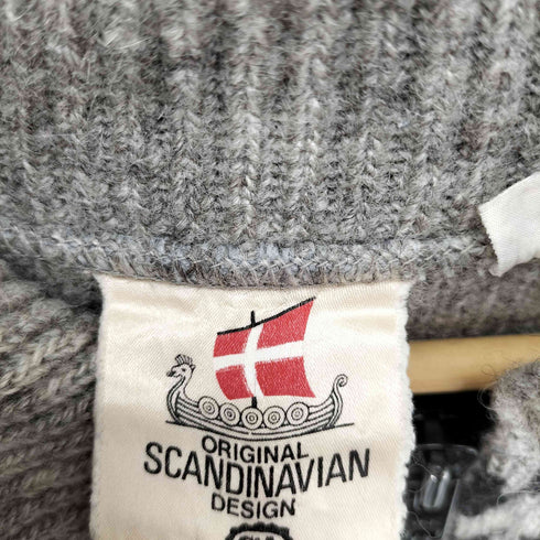 ORIGINAL SCANDINAVIAN DESIGN ジップアップ カーディガン ノルディック柄 メンズ import:M