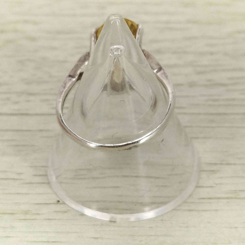 シルバー刻印 ストーンリング レディース 11号