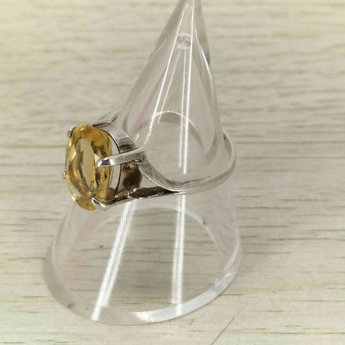 シルバー刻印 ストーンリング レディース 11号