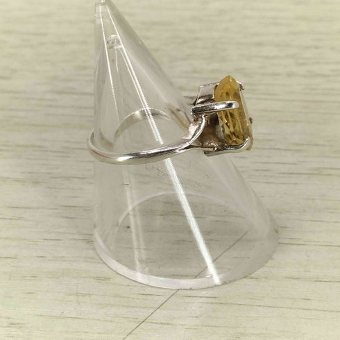 シルバー刻印 ストーンリング レディース 11号