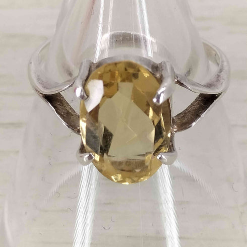 シルバー刻印 ストーンリング レディース 11号