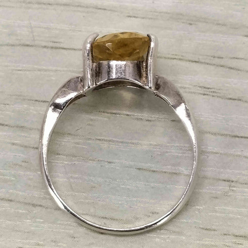 シルバー刻印 ストーンリング レディース 11号