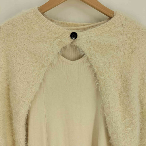 mideal shaggy bolero knit set up シャギーボレロ ニットセットアップ レディース FREE