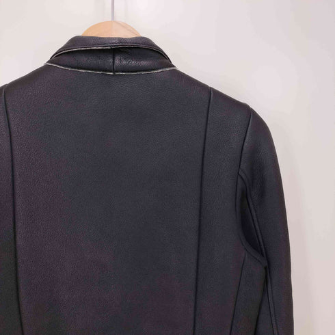 ゴールデングース GOLDEN GOOSE ムートン ボア ラムレザー ダブルライダースジャケット レディース xxs