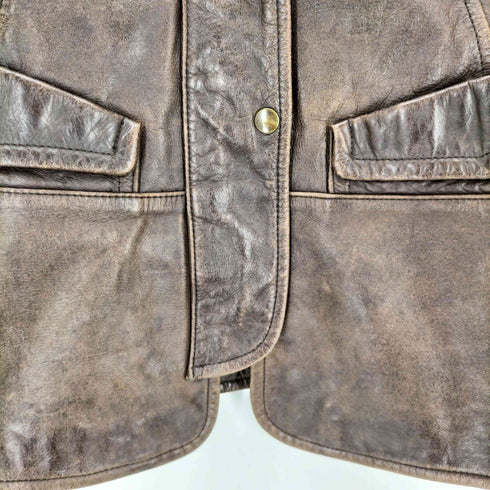 MATIERES カウレザージャケット レディース