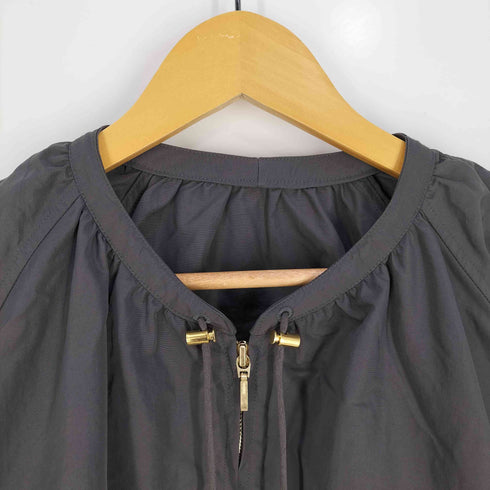 ユナイテッドアローズグリーンレーベルリラクシング UNITED ARROWS green label relaxing ギャザー ノーカラー ブルゾン レディース JPN:38