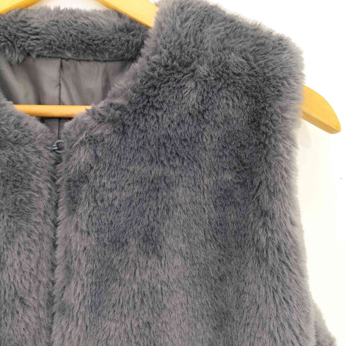 Thevon 24aw ペプラムファーベスト レディース FREE