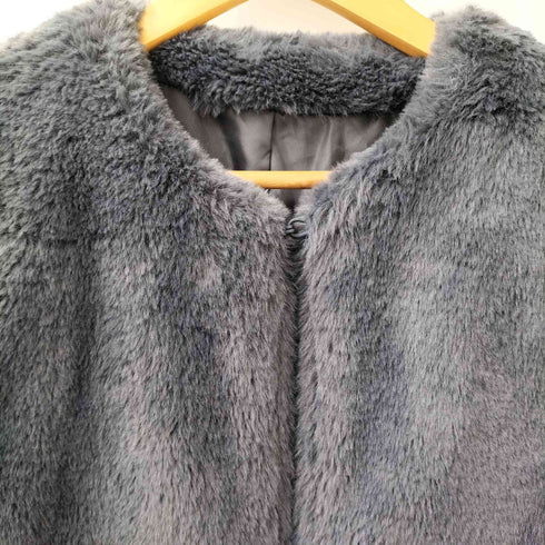 Thevon 24aw ペプラムファーベスト レディース FREE