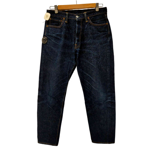 ドゥニーム Denime セルビッジ 赤耳 濃紺 ボタンフライ デニム パンツ メンズ W:32