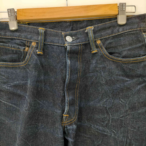 ドゥニーム Denime セルビッジ 赤耳 濃紺 ボタンフライ デニム パンツ メンズ W:32