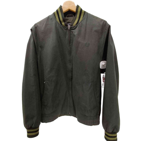 フレッドペリー FRED PERRY SPORT WEAR REISSUES 復刻タグ 英国製 月桂樹 ロゴ 刺繍 ブルゾン ボンバー ジャケット メンズ UK:38
