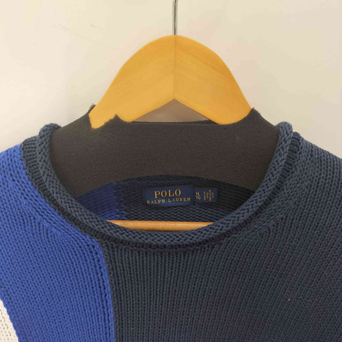 ポロラルフローレン POLO RALPH LAUREN ロールネック コットンニット 短丈ボックスシルエット メンズ import:XL