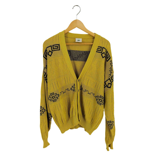 総柄 コットン カーディガン メンズ import:M