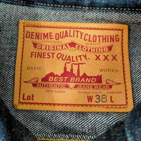 ドゥニーム Denime 14.5oz インディゴ 2nd 型 デニム トラッカー ジャケット メンズ 38