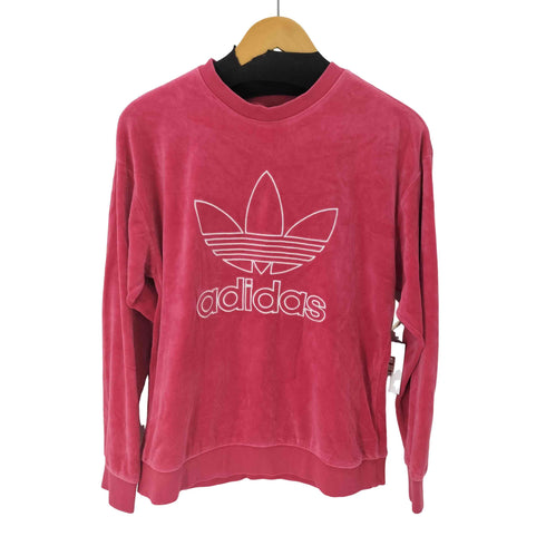 アディダス adidas ベロア クルーネック プルオーバー レディース JPN:L