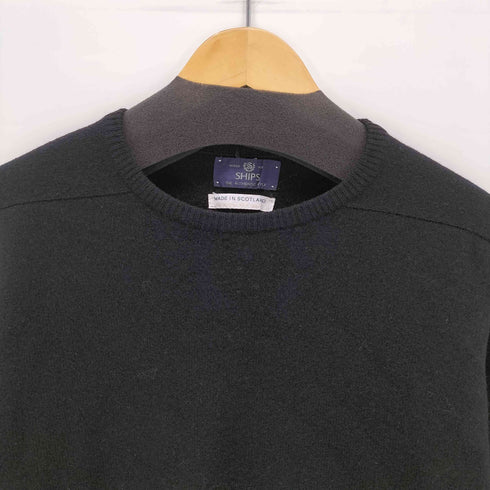 シップス SHIPS スコットランド製 PURE WOOL クルーネックニット メンズ
