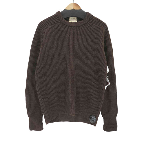 エルエルビーン L.L.Bean 80s イングランド製 PURE WOOL フリーダムスリーブ クルーネックセーター メンズ JPN:M