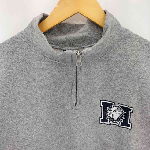ジャージーズ JERZEES 00s フロントロゴ刺繍 ハーフジップ スウェット メンズ import:L