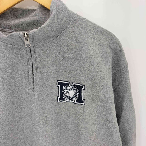 ジャージーズ JERZEES 00s フロントロゴ刺繍 ハーフジップ スウェット メンズ import:L