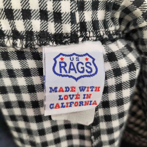 U.S RAGS USA製 ギンガムチェック イージーショーツ ハーフパンツ メンズ JPN:S