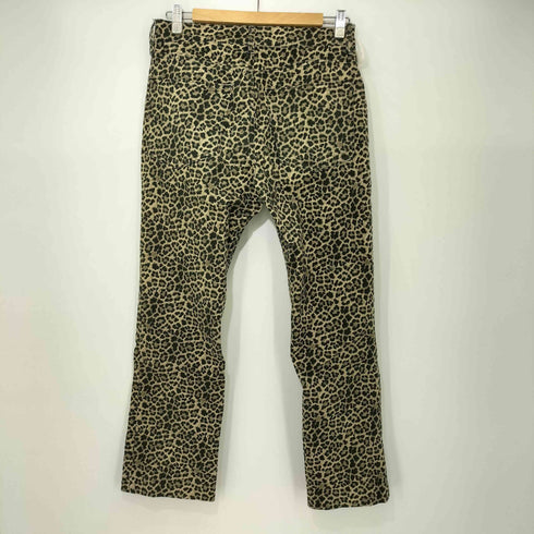 ザラ ZARA レオパード クロップド ブーツカットパンツ レディース JPN:38