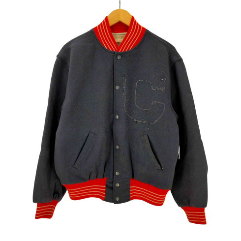 ホロウェイ HOLLOWAY 70S リブライン ウール スタジアム ジャケット アワード ジャケット メンズ US:44