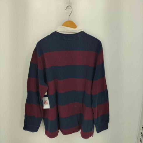 ポロバイラルフローレン Polo by RALPH LAUREN 90s ポニー刺繍 L/S ボーダー ラガーシャツ メンズ import:XL
