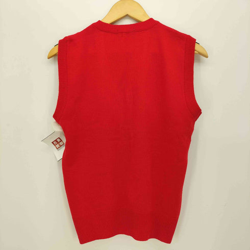 アイゾッドラコステ IZOD LACOSTE 70S 糸巻きタグ ワンポイント 刺繍 Vネック ニット ベスト メンズ import:S