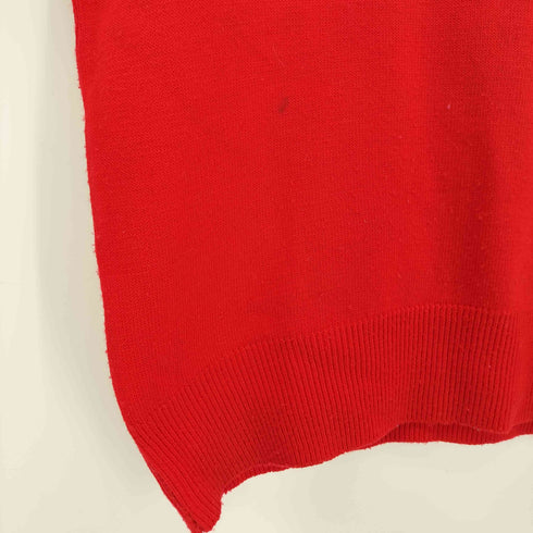 アイゾッドラコステ IZOD LACOSTE 70S 糸巻きタグ ワンポイント 刺繍 Vネック ニット ベスト メンズ import:S