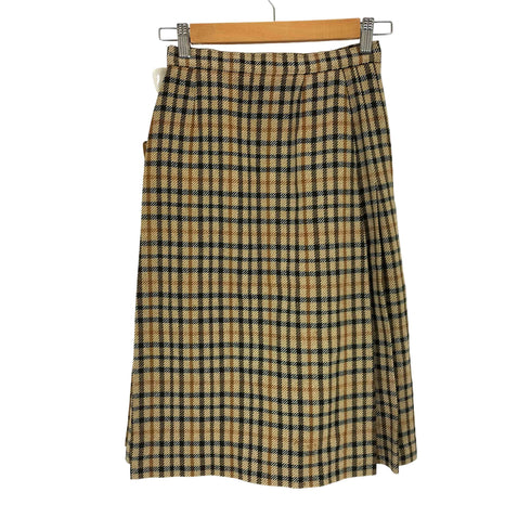 ダックス DAKS ウール混 ラップスカート レディース 63-90