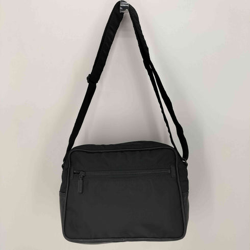 イザック Y’saccs POUR HOMME レザー 切り替え ナイロン ショルダー バッグ メンズ