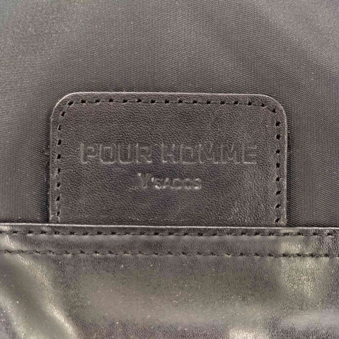 イザック Y’saccs POUR HOMME レザー 切り替え ナイロン ショルダー バッグ メンズ