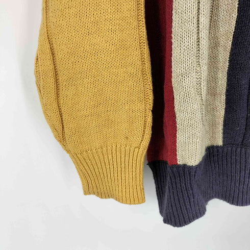 ノーティカ NAUTICA 90s マルチカラークルーネックニット メンズ JPN:M
