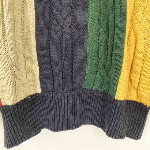 ノーティカ NAUTICA 90s マルチカラークルーネックニット メンズ JPN:M