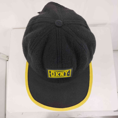 ダナキャランニューヨーク DKNY 90S USA製 ロゴ 6パネル パイピング フリース キャップ メンズ
