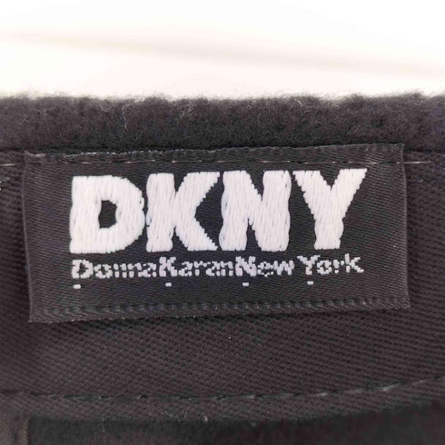 ダナキャランニューヨーク DKNY 90S USA製 ロゴ 6パネル パイピング フリース キャップ メンズ