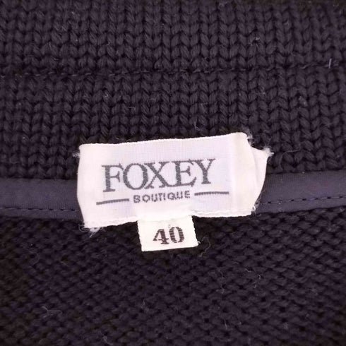 フォクシー FOXEY 丸襟 ウールジャケット レディース 40