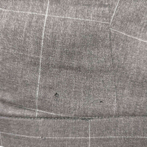 ノゾミイシグロ NOZOMI ISHIGURO STRAICHT EDGE スカル パッチ チェック スラックス パンツ レディース JPN:M