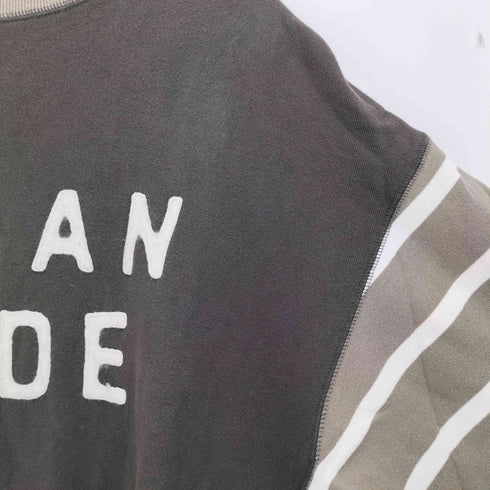 ヒューマンメイド HUMAN MADE 23ss Striped Sleeve Seatshirt メンズ XXL