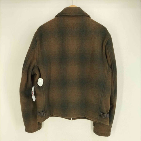 ショット Schott USA製 オンブレチェック メルトンウール CPOジャケット メンズ US:38
