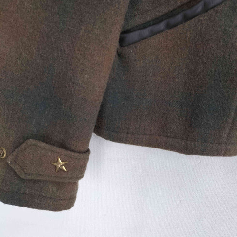 ショット Schott USA製 オンブレチェック メルトンウール CPOジャケット メンズ US:38